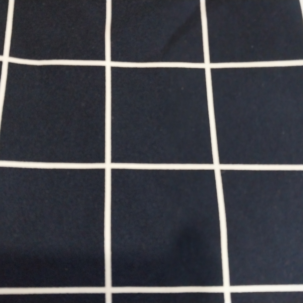 LULUS size L Dark Blue and White Checkered Midi Elegant Formal Dress - Picture 11 of 16